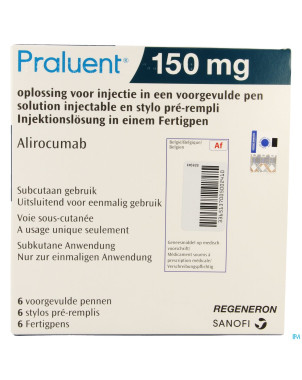 Praluent 150mg sol inj stylo prerempli  6 x 150mg