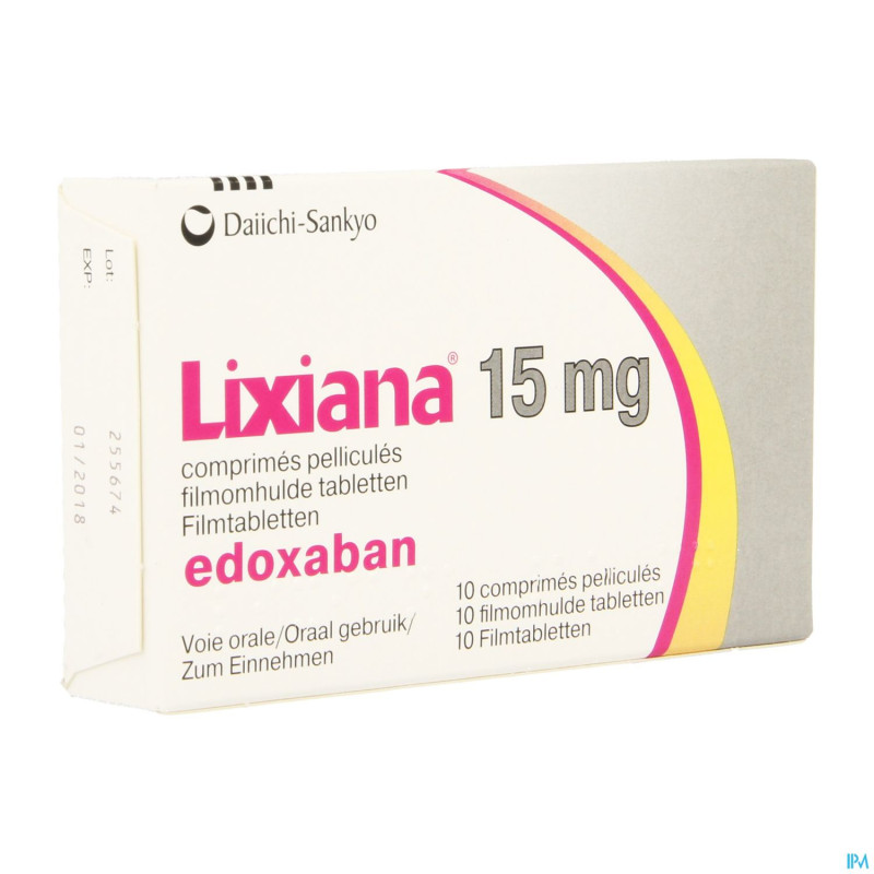 Lixiana 15mg    comp pell 10 x 15mg