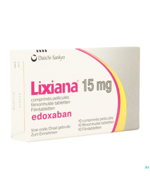 Lixiana 15mg    comp pell 10 x 15mg