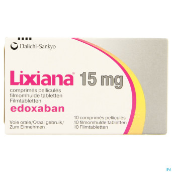 Lixiana 15mg    comp pell 10 x 15mg