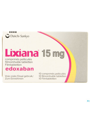 Lixiana 15mg    comp pell 10 x 15mg