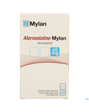 Atorvastatine viatris 40mg comp pell fl 250 idd