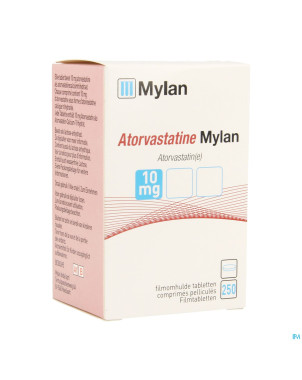 Atorvastatine viatris 10mg comp pell fl 250 idd
