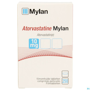 Atorvastatine viatris 10mg comp pell fl 250 idd