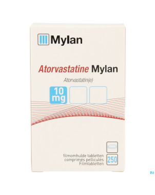 Atorvastatine viatris 10mg comp pell fl 250 idd