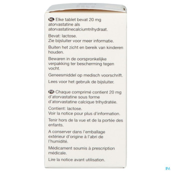 Atorvastatine viatris 20mg comp pell fl 250 idd