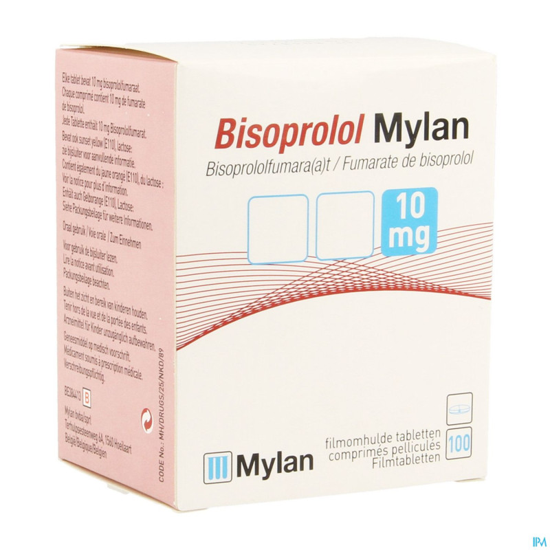 Bisoprolol viatris 10mg fl comp pell 100