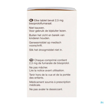 Bisoprolol viatris 2,5mg fl comp pell 100