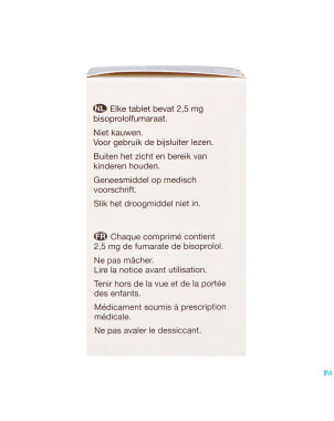 Bisoprolol viatris 2,5mg fl comp pell 100