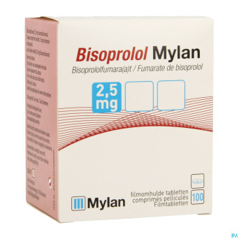 Bisoprolol viatris 2,5mg fl comp pell 100