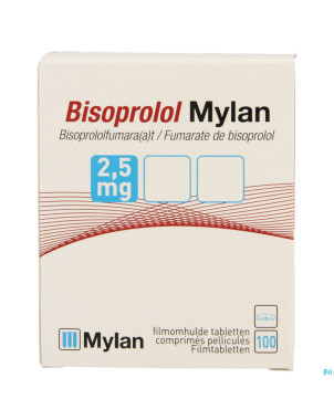 Bisoprolol viatris 2,5mg fl comp pell 100