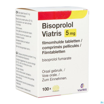 Bisoprolol viatris 5mg fl comp pell 100