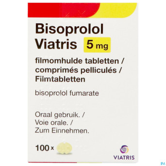 Bisoprolol viatris 5mg fl comp pell 100