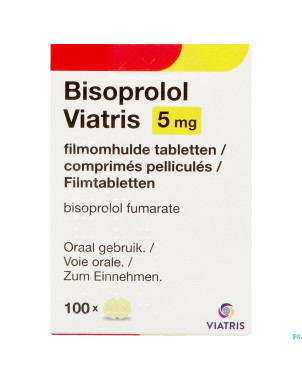 Bisoprolol viatris 5mg fl comp pell 100