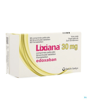 Lixiana 30mg    comp pell 98 x 30mg
