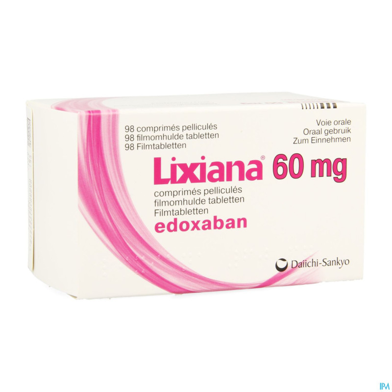 Lixiana 60mg    comp pell 98 x 60mg