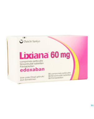 Lixiana 60mg    comp pell 98 x 60mg