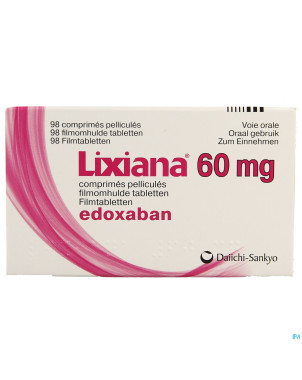 Lixiana 60mg    comp pell 98 x 60mg