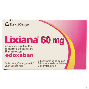 Lixiana 60mg    comp pell 98 x 60mg
