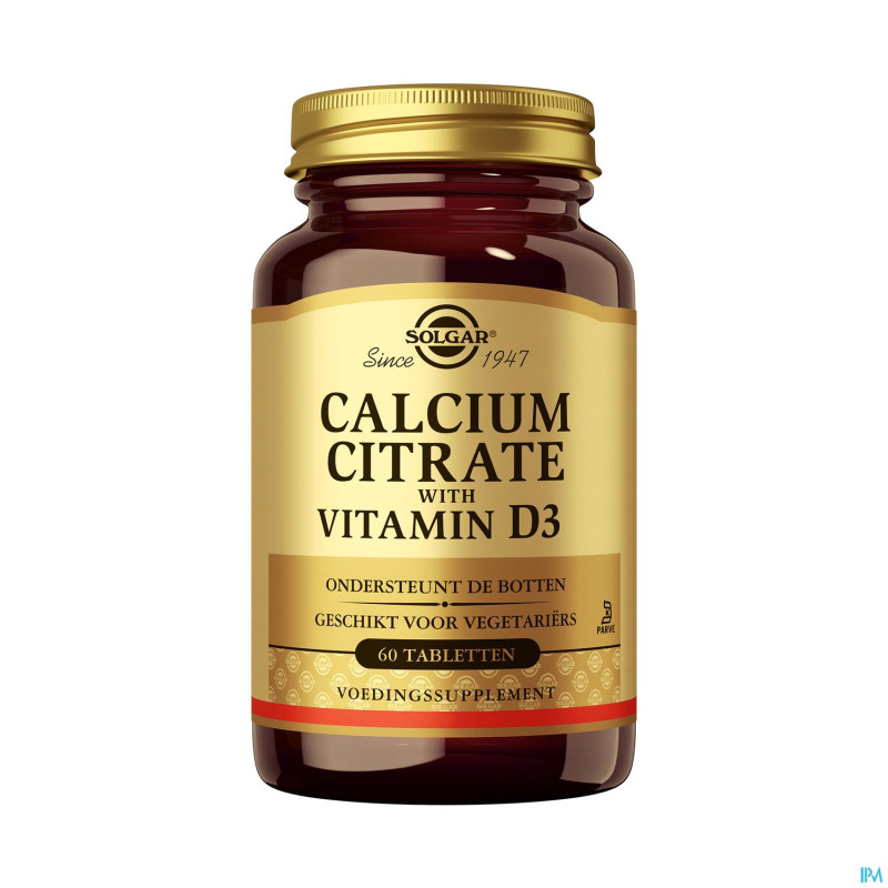 Solgar calcium citrate vitamin d-3    comp  60