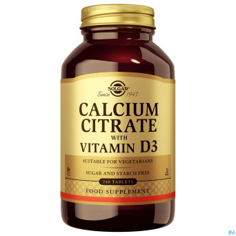 Solgar calcium citrate vitamin d-3    comp 240