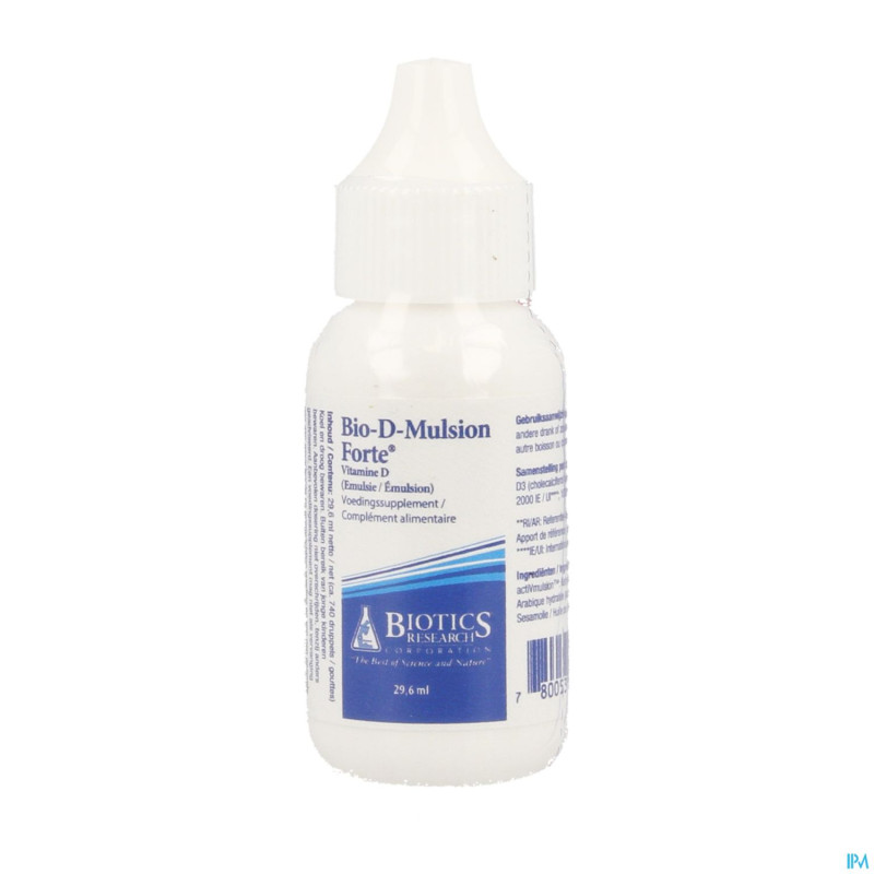 Bio d mulsion forte biotics gutt 29,6ml cfr3877263