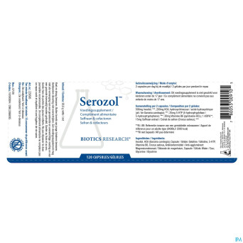 Serozol biotics    caps 120