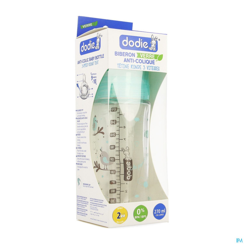 Dodie biberon initiation verre mix    270ml