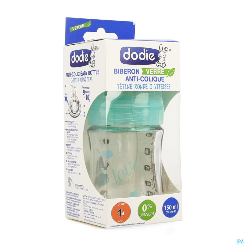 Dodie biberon initiation verre verre mix    150ml