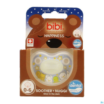 Bibi sucette dental glow in the dark    0- 6m