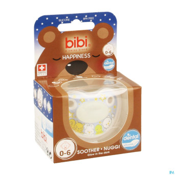 Bibi sucette dental glow in the dark    0- 6m