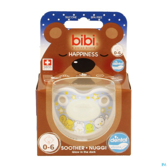 Bibi sucette dental glow in the dark    0- 6m