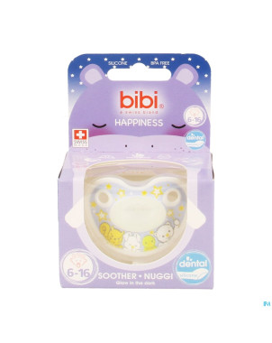Bibi sucette dental glow in the dark    6-16m