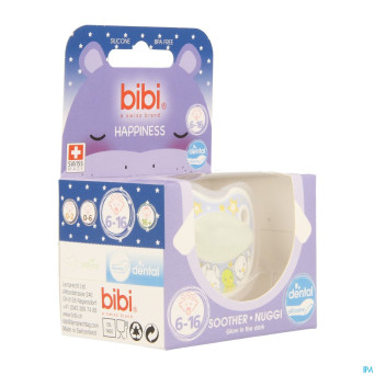 Bibi sucette dental glow in the dark    6-16m
