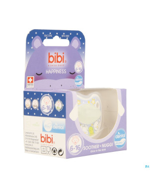 Bibi sucette dental glow in the dark    6-16m