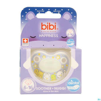 Bibi sucette dental glow in the dark    6-16m