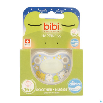 Bibi sucette dental glow in the dark    +16m