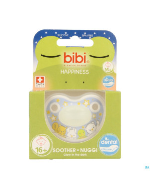 Bibi sucette dental glow in the dark    +16m