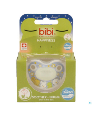 Bibi sucette dental glow in the dark    +16m