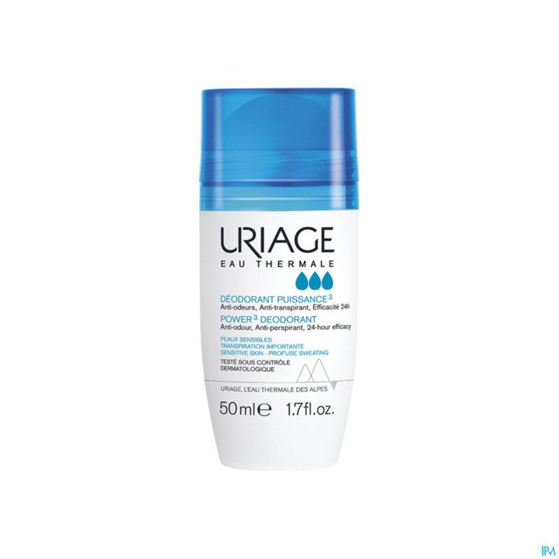 Uriage deodorant puissance 3    roll on 50ml