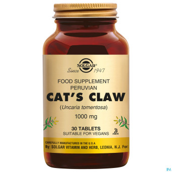 Solgar cats claw 1000mg    comp  30