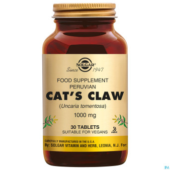 Solgar cats claw 1000mg    comp  30