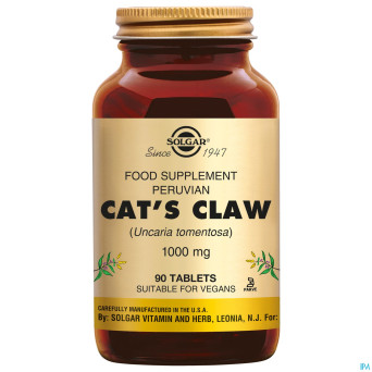 Solgar cats claw 1000mg    v-caps  90