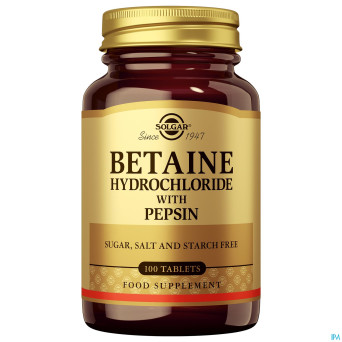 Solgar betaine hydrochloride pepsin    comp 100