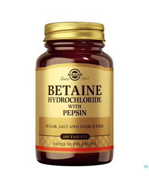 Solgar betaine hydrochloride pepsin    comp 100