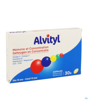 Alvityl memoire concentration    caps  30