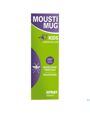 Moustimug 9,5% deet spray    100ml