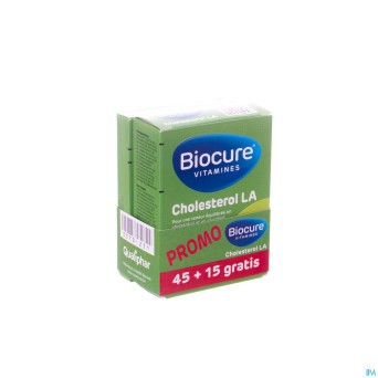 Biocure cholesterol la lib.prol. comp pell 45+15