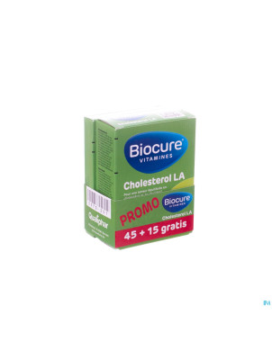 Biocure cholesterol la lib.prol. comp pell 45+15