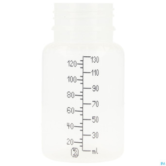 Biberon s/bouchon 130ml al gamma